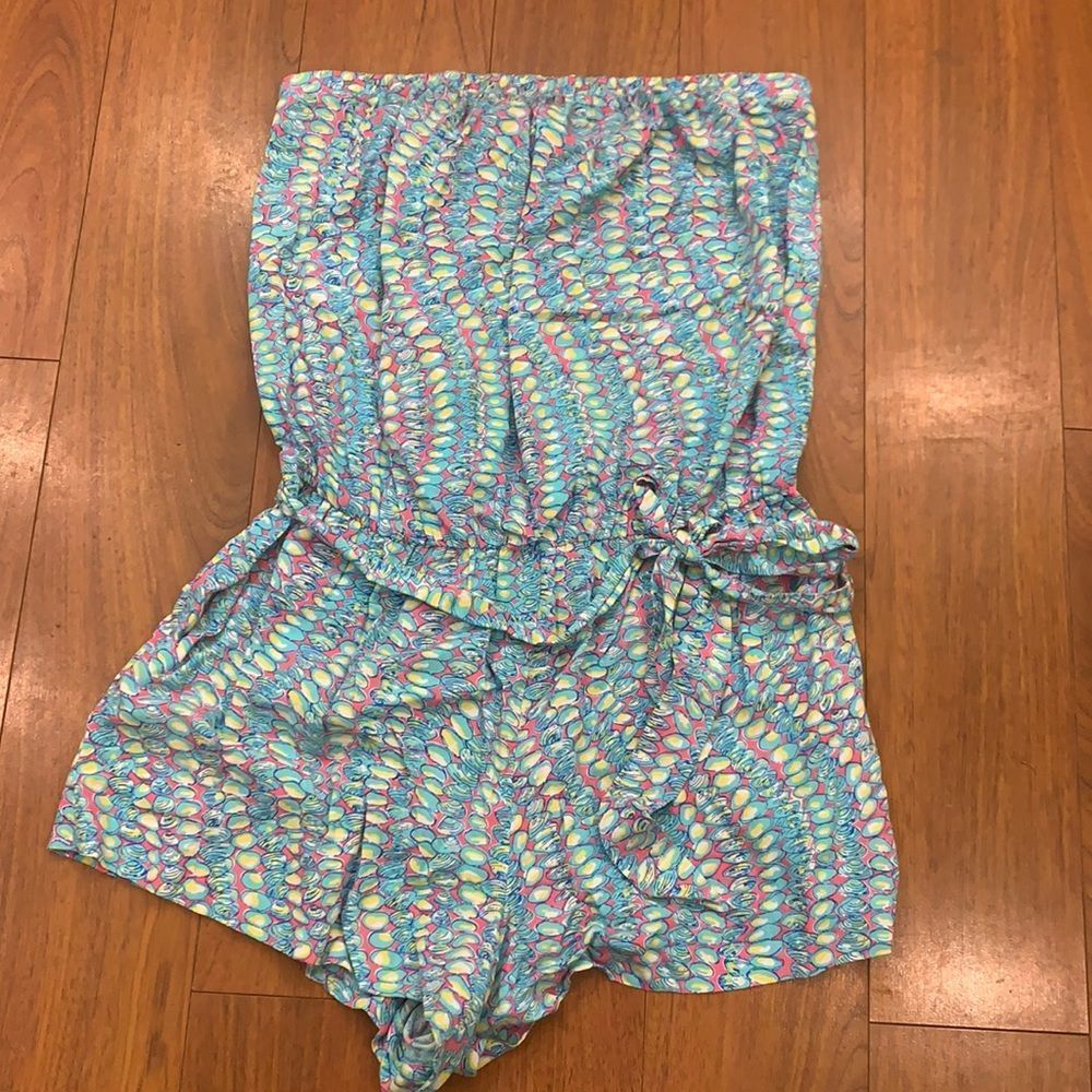 Lilly Pulitzer Strapless Short Romper Size Large